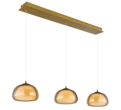 AVILA pendant lamp metal gold colors brushed, LED