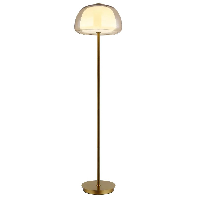 AVILA Floor lamp metal gold colors brushed, LED