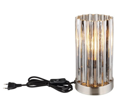CAYDENtable lamp metal nickel matt, 1x E27