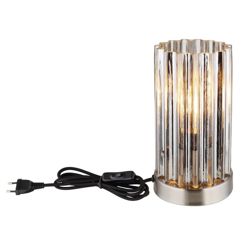 CAYDENtable lamp metal nickel matt, 1x E27