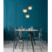 BARRYpendant lamp metal black matt, 3x E27