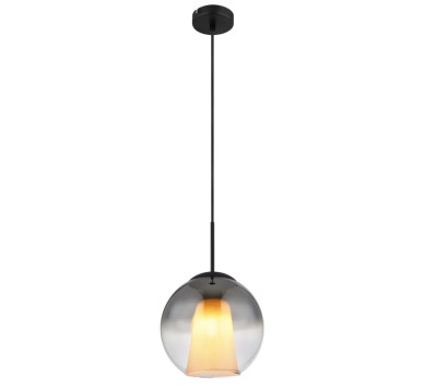 BARRYpendant lamp metal black matt, 1x E27