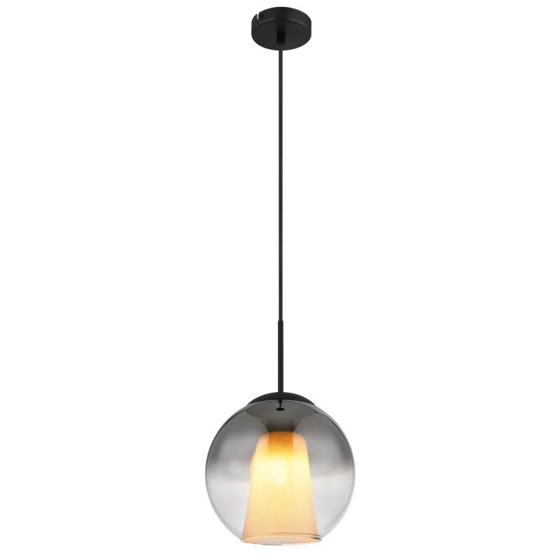BARRYpendant lamp metal black matt, 1x E27