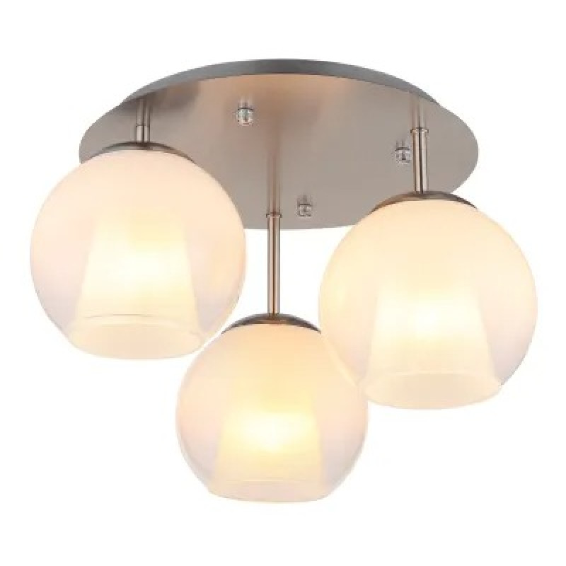 BARRYceiling light metal nickel matt, 3x E27