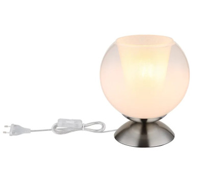 BARRYtable lamp metal nickel matt, 1x E27