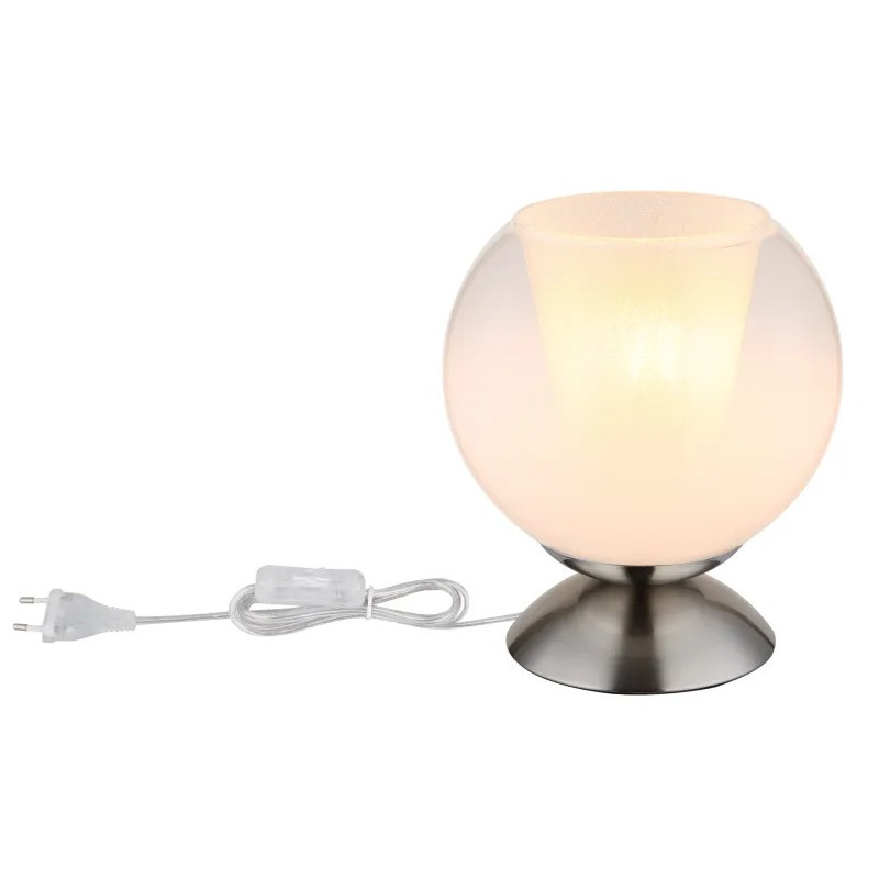 BARRYtable lamp metal nickel matt, 1x E27