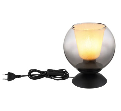 BARRYtable lamp metal black matt, 1x E27
