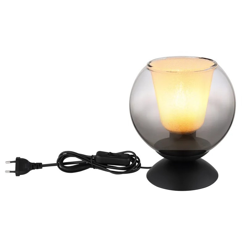 BARRYtable lamp metal black matt, 1x E27