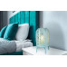 CAIROtable lamp metal blue antique, 1x E27