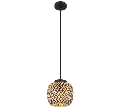 COLLYpendant lamp metal black matt, 1x E27 LED