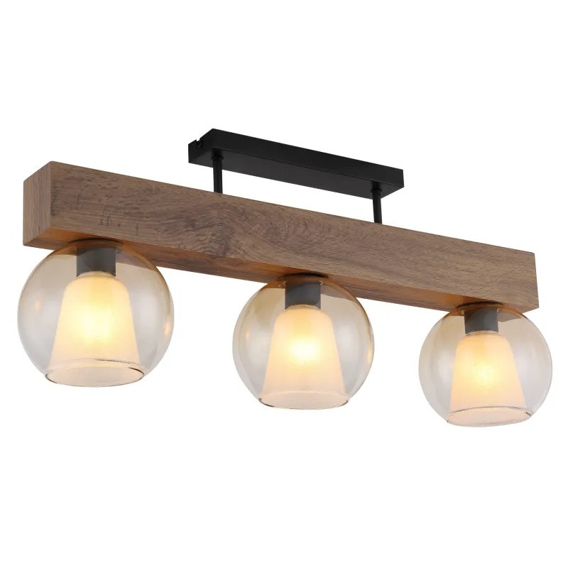 BARRY Iceiling light metal black matt, 3x E27