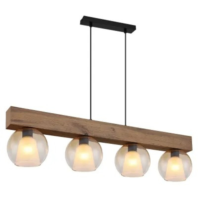 BARRY Ipendant lamp metal black matt, 4x E27