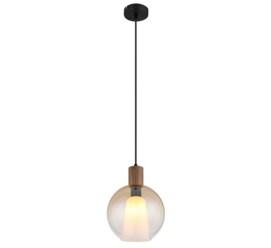 BARRY Ipendant lamp metal black matt, 1x E27