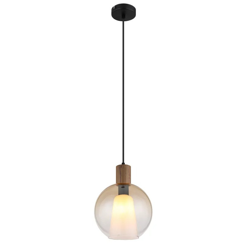 BARRY Ipendant lamp metal black matt, 1x E27