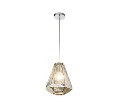 BRANDONpendant lamp metal chromed, 1x E27