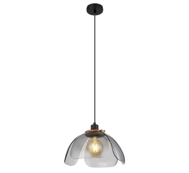 DAWARpendant lamp metal black matt, 1x E27