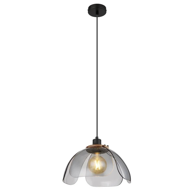 DAWARpendant lamp metal black matt, 1x E27