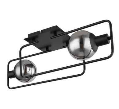 BLAMAceiling light metal black matt, 2x E14
