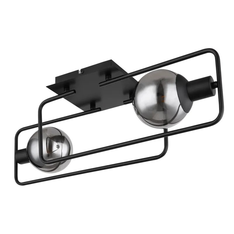 BLAMAceiling light metal black matt, 2x E14