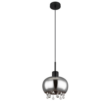 CORRYpendant lamp metal black matt, 1x E27 LED