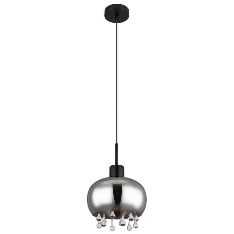 CORRYpendant lamp metal black matt, 1x E27 LED