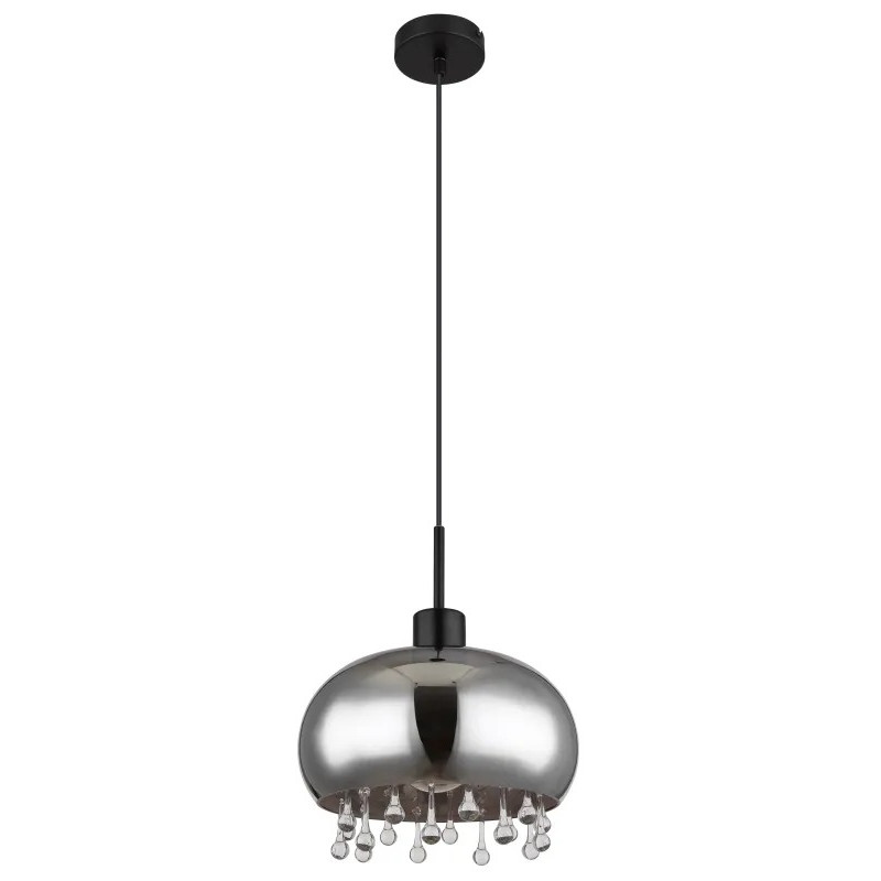 CORRYpendant lamp metal black matt, 1x E27 LED