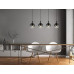 DALTONpendant lamp metal black matt, 4x E27 ILLU