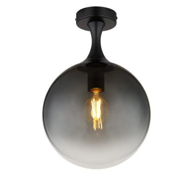 DALTONceiling light metal black matt, 1x E27 LED
