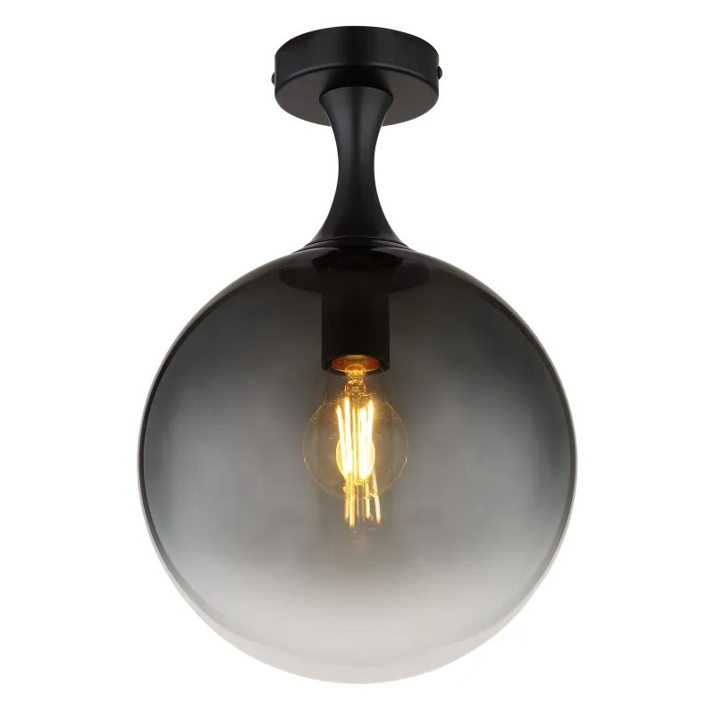 DALTONceiling light metal black matt, 1x E27 LED