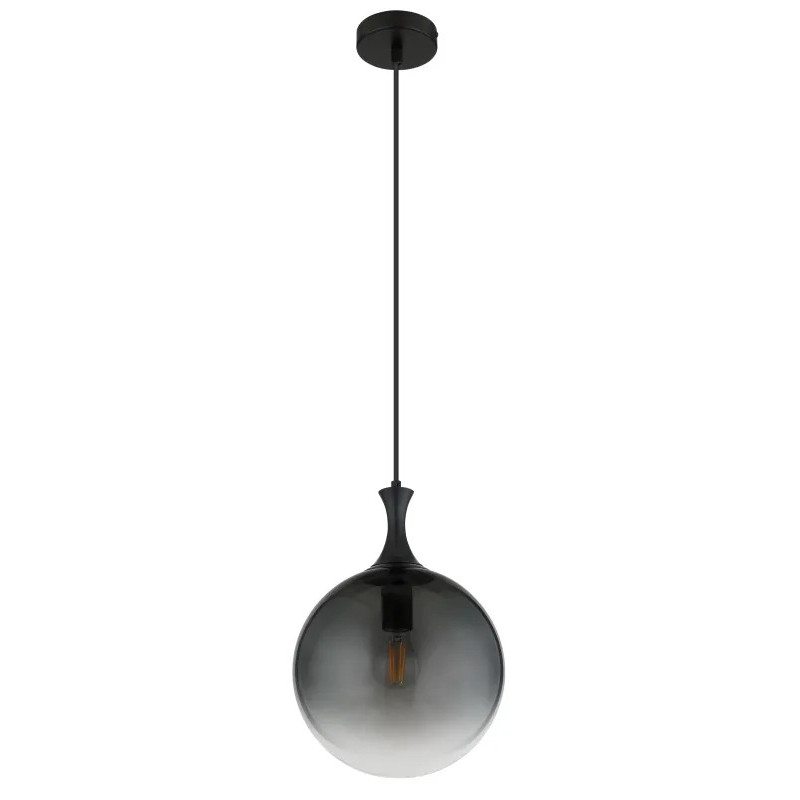 DALTONpendant lamp metal black matt, 1x E27 LED
