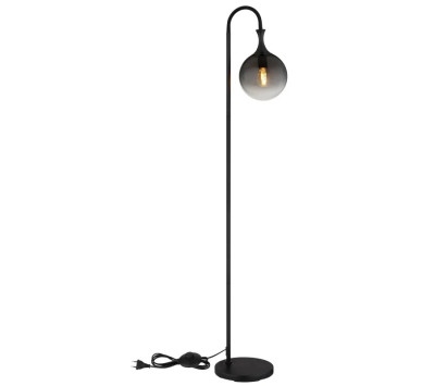 DALTONFloor lamp metal black matt, 1x E27 LED