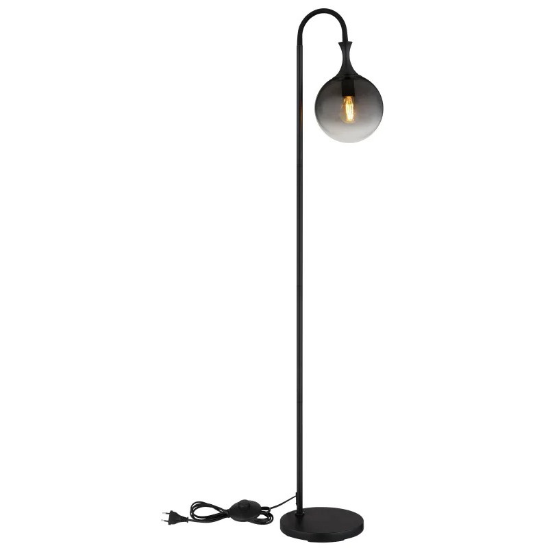 DALTONFloor lamp metal black matt, 1x E27 LED
