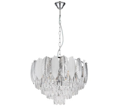 DALTONchandelier metal chromed, 9x E14