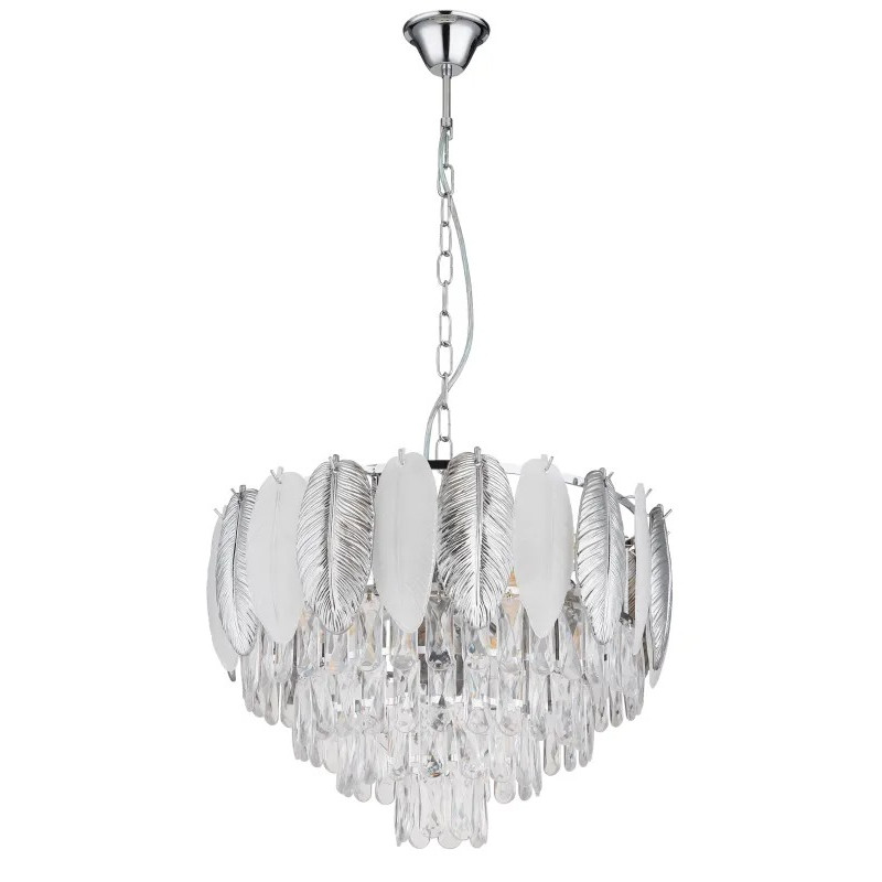 DALTONchandelier metal chromed, 9x E14
