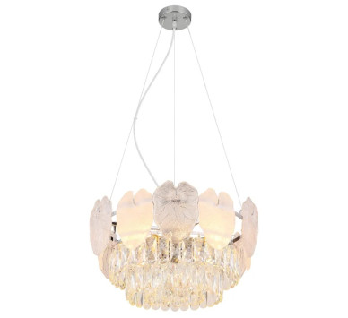 BENJAMINchandelier metal chromed, 8x E14