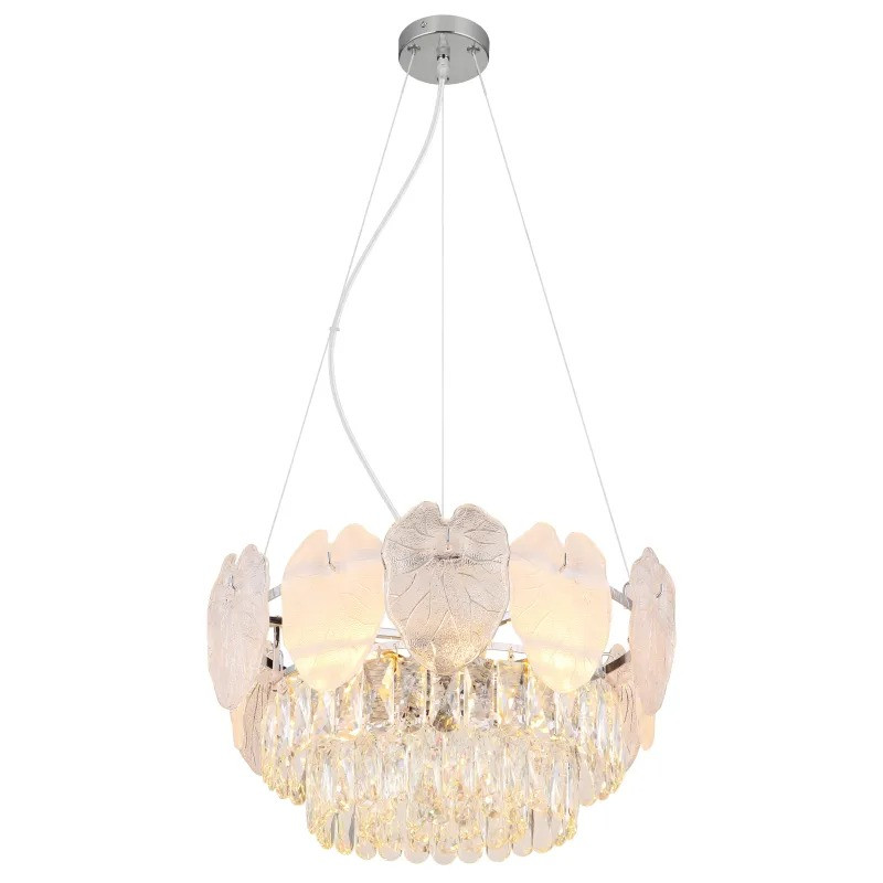 BENJAMINchandelier metal chromed, 8x E14