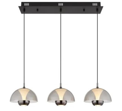 ARUSpendant lamp metal black matt, LED