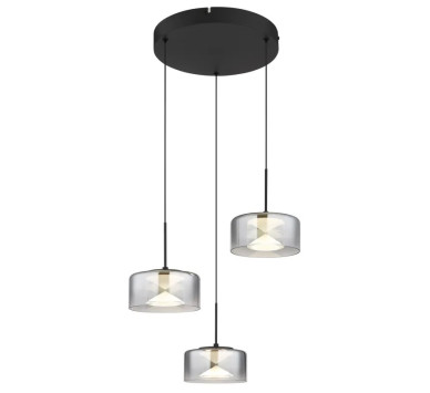 BELINDA pendant lamp metal black matt, LED