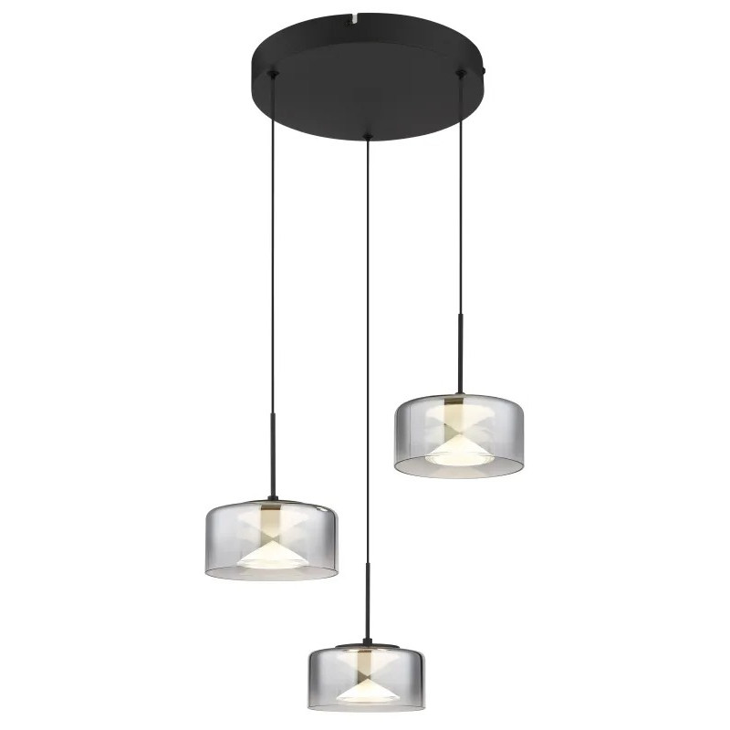BELINDA pendant lamp metal black matt, LED