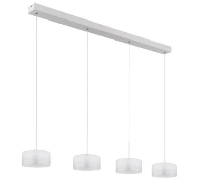 BELINDA pendant lamp metal white matt, LED