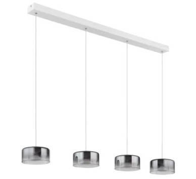 BELINDA pendant lamp metal white, LED