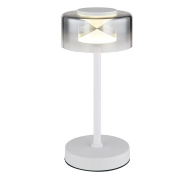 BELINDA table lamp metal white, LED