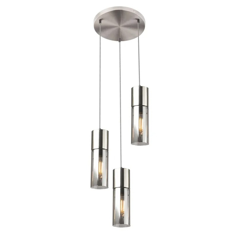 ANNIKApendant lamp metal nickel matt, 3x E27