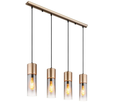 ANNIKApendant lamp metal brass-coloured, 4x E27