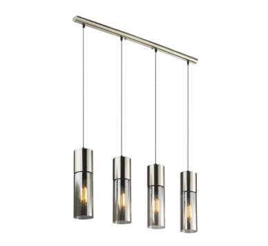 ANNIKApendant lamp metal nickel matt, 4x E27