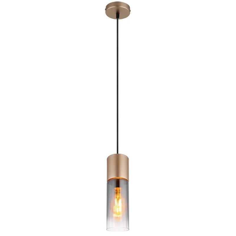 ANNIKA pendant lamp metal cappuccino-coloured matt, 1x E27