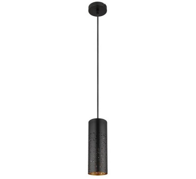 CROCKYpendant lamp metal black matt, 1x E27