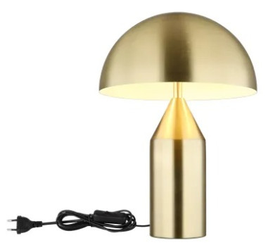 ATOMAtable lamp metal brass-coloured matt, 2x E27