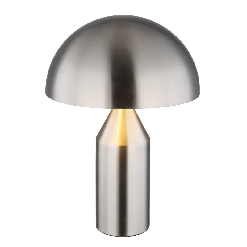 ATOMAtable lamp metal nickel matt, 2x E27