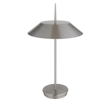 BRENLORtable lamp metal nickel matt, 2x E27